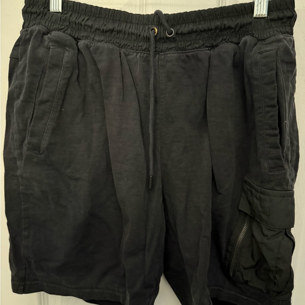Nike Black Cargo Shorts with Elastic Waistband